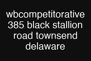 wbcompetitorative 385 black stallion road townsend delaware